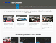Tablet Screenshot of junges-automobiler.dk